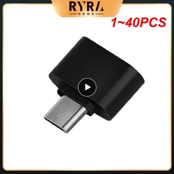  1 ~ 40PCS преносим USB 2.0 конвертор Високо съвместим конектор за телефон таблет Удобен и гъвкав лесен за използване Otg адаптер