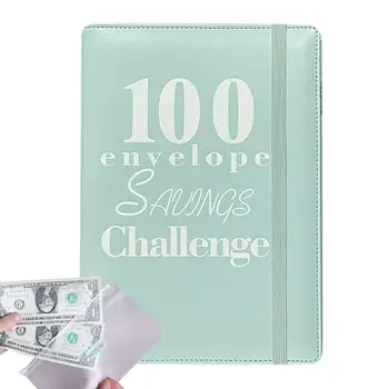 100 Подвързване на пликове Бюджетна книга с парични пликове Спестовно свързващо вещество и предизвикателства Парични пликове за спестяване на пари в брой