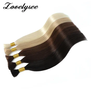 100 грама оригинална насипна човешка коса за плетене бразилски прав Remy коса насипни човешки коса разширения не вътък за жени