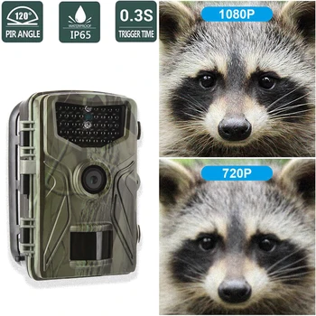 1080P Ловна пътека Камера за проследяване на диви животни Наблюдение HC804A Инфрачервени камери за нощно виждане Диви камери Фотокапани