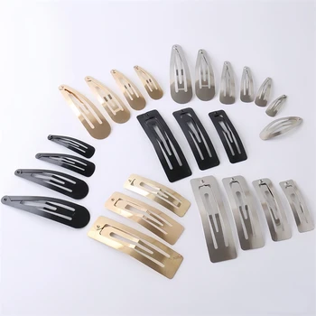 10pcs метални щипки за коса Snap алигатор фиби база за DIY бижута вземане корейски перла лък Hairgrip настройка аксесоари за коса