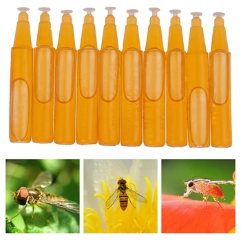 10pcs плодова муха атрактант 2ml капан стръв пчеларство кошер инструмент убиец рояк