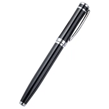 12Pcs черно мастило химикалки метални подпис писалки за бизнес писане писалки офис училищни консумативи канцеларски материали