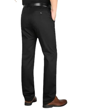 2023 Пролет Есен Мъжки панталони Твърди прави свободни панталони Мъжки панталони в плътен цвят Панталони в корейски стил W16