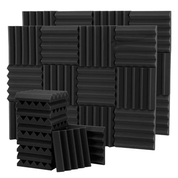 36 пакет акустични панели 9.8X9.8X2 инчов клин звукоизолираща пяна акустична пяна за звукозаписно студио акустични обработки