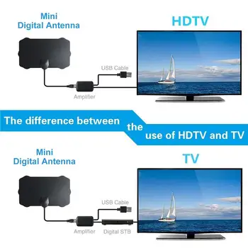 4K TV HD цифрова антена Поддръжка на местни канали Всички видове телевизия Вътрешен интелигентен превключвател усилвател HD сигнал