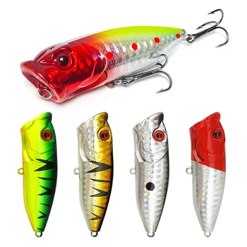 7cm/12g Big Popper Fishing Lure Topwater Lures Wobbler Top Water Popper Lure Artificial Hard Bait Fishing Tackle