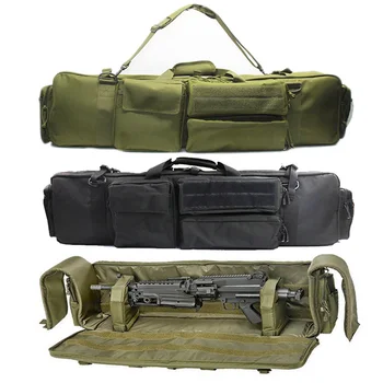 95CM 37.5Inch тактически лов раница двойна пушка площад чанта за носене с презрамка пистолет защита случай раница