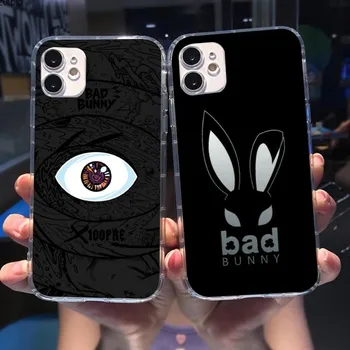 Bad Bunny X100PRE Калъф за телефон за iPhone 14 13 12 11 XS X 8 7 6 Plus Mini Pro Max SE 2022 Мек прозрачен капак за телефон