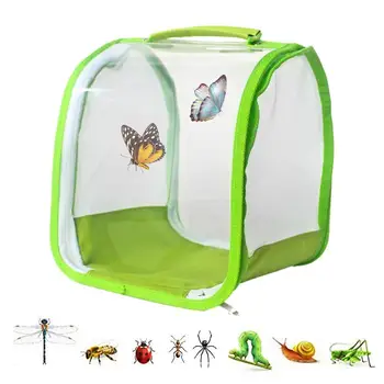 Butterfly Habitat Insect Cage Mesh Butterfly Cages Pop-up Сгъваема мрежа за насекоми Клетка Plant Greenhouse Box Растителна мрежеста кърпа