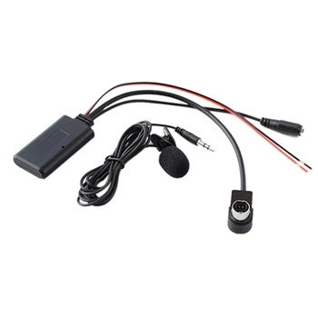 Car Bluetooth AUX адаптер Безжично аудио телефонно обаждане Хендсфри микрофон за Alpine KCA-121B AI-NET CDA-9857 CDA-9886