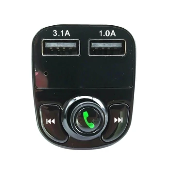 Car Music адаптер 3.1A Dual USB порт Handsfree зарядно за кола Bluetooth FM трансмитер