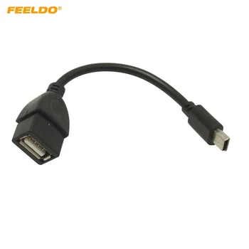FEELDO 20Pcs 30cm Car Audio CD / DVD 5pin мини USB мъжки към USB 2.0 женски свързващ кабел T интерфейс OTG кабел за данни #FD5665