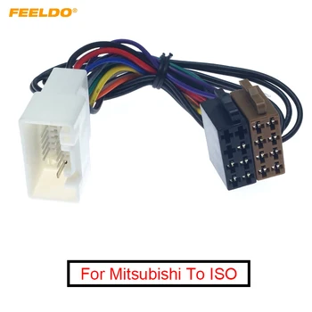 FEELDO Car Stereo CD Radio окабеляване Преобразуване Plug Wire адаптер за Mitsubishi 2007+ към ISO Оригинални главни единици Кабел