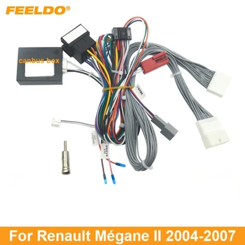 FEELDO Кола 16PIN стерео мощност окабеляване кабел Canbus за Renault Mégane II(04-07) Резервирайте оригиналното радио за кола
