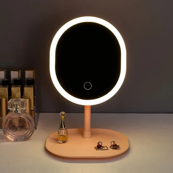 LED грим огледало докосване регулируемо осветление настолен грим огледало със светлина творчески грим LED светлина огледала