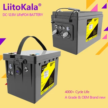 LiitoKala 12V 120Ah 150Ah 200Ah LiFePO4 батерия за RV кемпери Голф количка Off-Road Off-grid Solar Wind QC3.0 Type-C USB изход