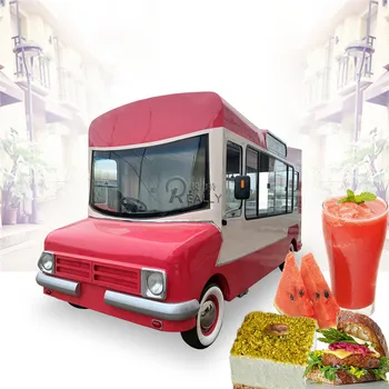 Mobile сладолед кафе сок храна камион хот-дог грил дълбоко фритюрник количка готвене храна ван за продажба