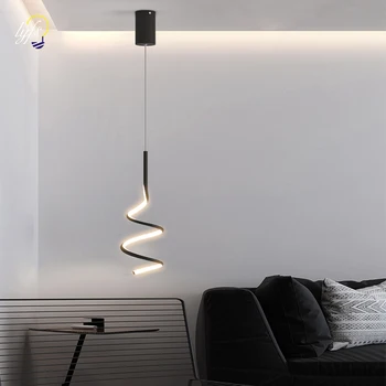 Nordic LED висулка светлина вътрешно осветление Начало висяща лампа декорация за спалня маса за хранене хол стълби нощно осветление