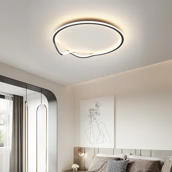 Nordic LED творческа проста таванна лампа за всекидневна трапезария спалня проучване ресторант осветително тяло блясък декорация на дома