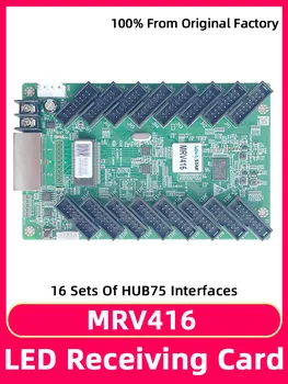 Novastar MRV416 пълноцветен голям LED видео екран получаване на карта касета 16 HUB75E портове интерфейс 512x256 пиксела контролер