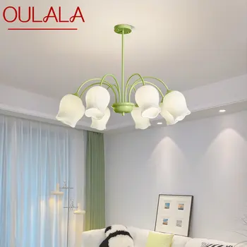 OULALA Модерен осветителен полилей LED осветителни тела Loft ретро дизайн въже творчески висулка лампа за дома спалня