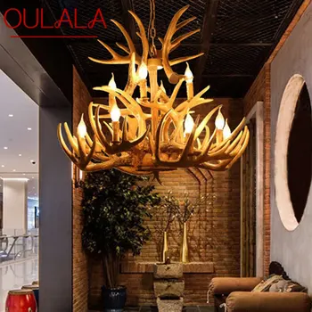 OULALA Съвременни полилеи за таван с еленов рог Творчески дизайн лампа висулка осветителни тела за дома трапезария декор