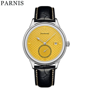 Parnis 42mm Нови мъжки часовници Seagull Автоматичен механичен ръчен часовник 5 ATM