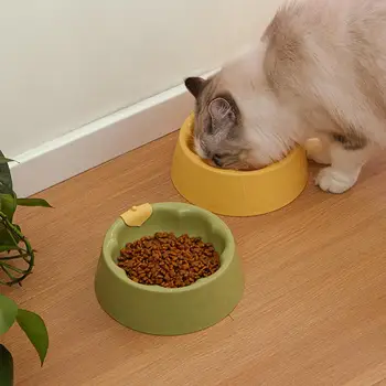 Pet Bowl цвете форма листа декор подсилена основа PP котки кучета вода храна хранене ястие плоча домашни любимци доставки миска для кошки