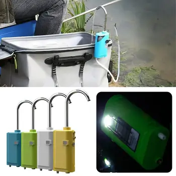 Portable Автоматично засмукване на вода изпомпване оксигенация екстрактор индукция интелигентен риболов открит вода инструмент помпа W4U1