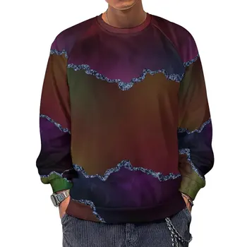 Rainbow Ombre Essentials Hoodies Winter Marble Print Street Wear Суитчъри Man Kawaii Custom Oversize Hoodie