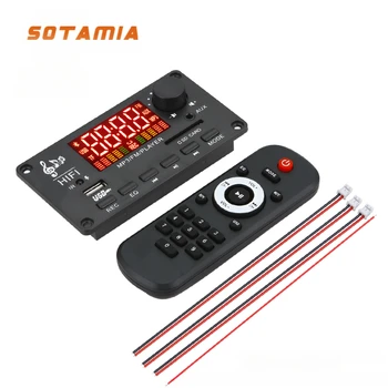 SOTAMIA 100W Hifi стерео Bluetooth усилвател 50Wx2 аудио декодер без загуби USB TF карта Mp3 декодиране съвет мощност високоговорител усилвател