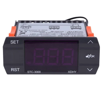 STC-3000 110V-220V 30A Натиснете цифров температурен контролер термостат с инструмент за управление на сензора