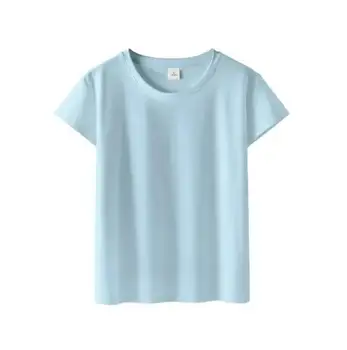 Solid Basic Дамски тениски с къс ръкав Casual цвят