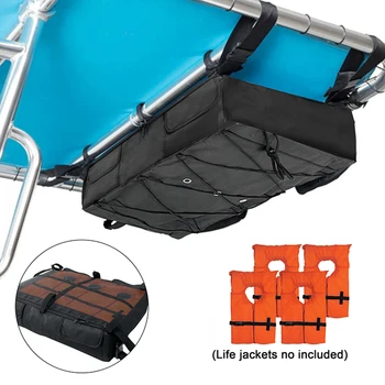  T-отгоре чанта за съхранение на спасителни жилетки за лодки побира до 4 спасителни жилетки тип II 600D Oxford Fabric T-Top чанта за съхранение