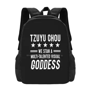 Tzuyu Визуална богиня Тийн Колеж Студент Раница модел дизайн чанти Tzuyu два пъти Tzuyu Chou Chewy Chou Tzuyu Visual Jihyo
