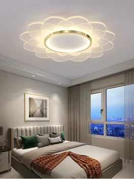 Ultra-Thin LED таван лампа спалня светлина модерен минималистичен хол интернет-известен стая родител спалня персонализирано цвете