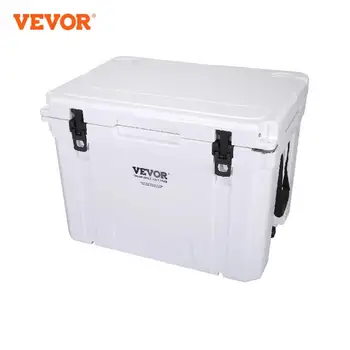 VEVOR 65 qt изолиран преносим охладител побира 65 кутии за задържане на лед твърд охладител с тежка дръжка лед сандък обяд кутия