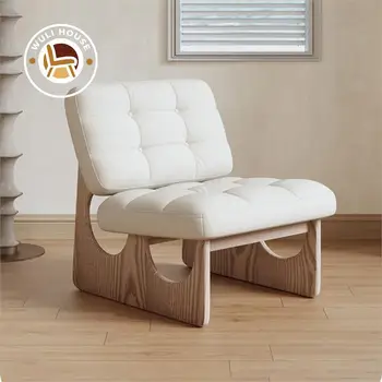 Wuli House Модерен минималистичен единичен разтегателен диван Скандинавски малък модул Мързелив стол за отдих Безизразен средновековен диван DropShipping