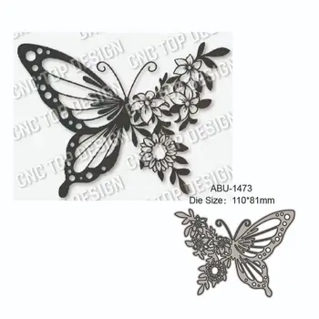 dies2022 нова пеперуда цветя метал рязане пластове умират скрапбук умират фотоалбум декорация DIY карта занаят