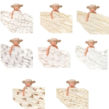 Бебешко пелено одеяло за летен памучен бебешки душ - подаръци 95x95cm/37x37-inch