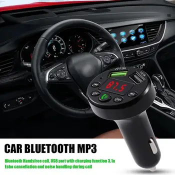 Безжичен модулатор Bluetooth 3.1a Бързо зарядно устройство за свободни ръце Двойно USB аксесоари за кола Зарядно за кола Mp3 плейър Автомобилен Fm предавател
