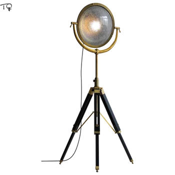 Бронзов статив Търсене фенер ретро реколта етаж лампа доведе E27 магия огледало индустриална лампа хол таванско помещение декор спалня проучване
