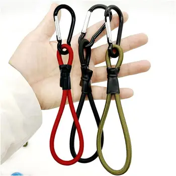 Бънджи кабел с карабинер на открито еластично въже тежкотоварни еластични вратовръзка надолу презрамки за открит приключение къмпинг