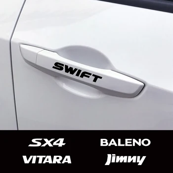 За Suzuki Swift Jimny SX4 Ignis Alto Samurai Baleno Grand Vitara Ertiga S-Cross Car Door Дръжка стикери Аксесоари за стайлинг
