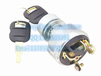 Запалителен превключвател стартерна бобина за гъсеница котка багер 9G7641 9G-7641 с 2 ключа 5p8500
