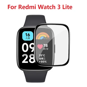 Защитно фолио за Xiaomi Redmi Watch 3 Lite Smartwatch Screen Protector Full 3D Curved Edge Soft Film (не стъкло)