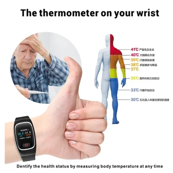 Здраве на възрастните хора Интелигентен часовник Управление на температурата на съня SOS повикване Локатор на стари хора GPS проследяване Водоустойчива гривна за смарт часовник