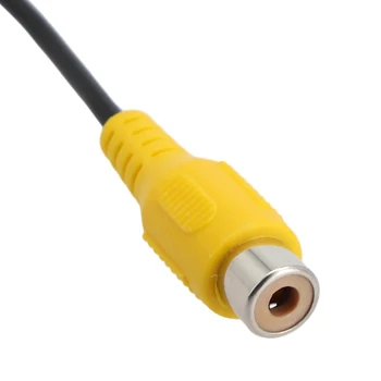 Издръжлив 10Pin задно виждане резервна камера кабел адаптер RCA конектор жълт + черен цвят съвместим с за кола стерео радио DVD