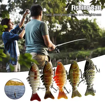 Изкуствена стръв Многосекционна реалистична изкуствена примамка Риболовна стръв Мода Изкуствена примамка